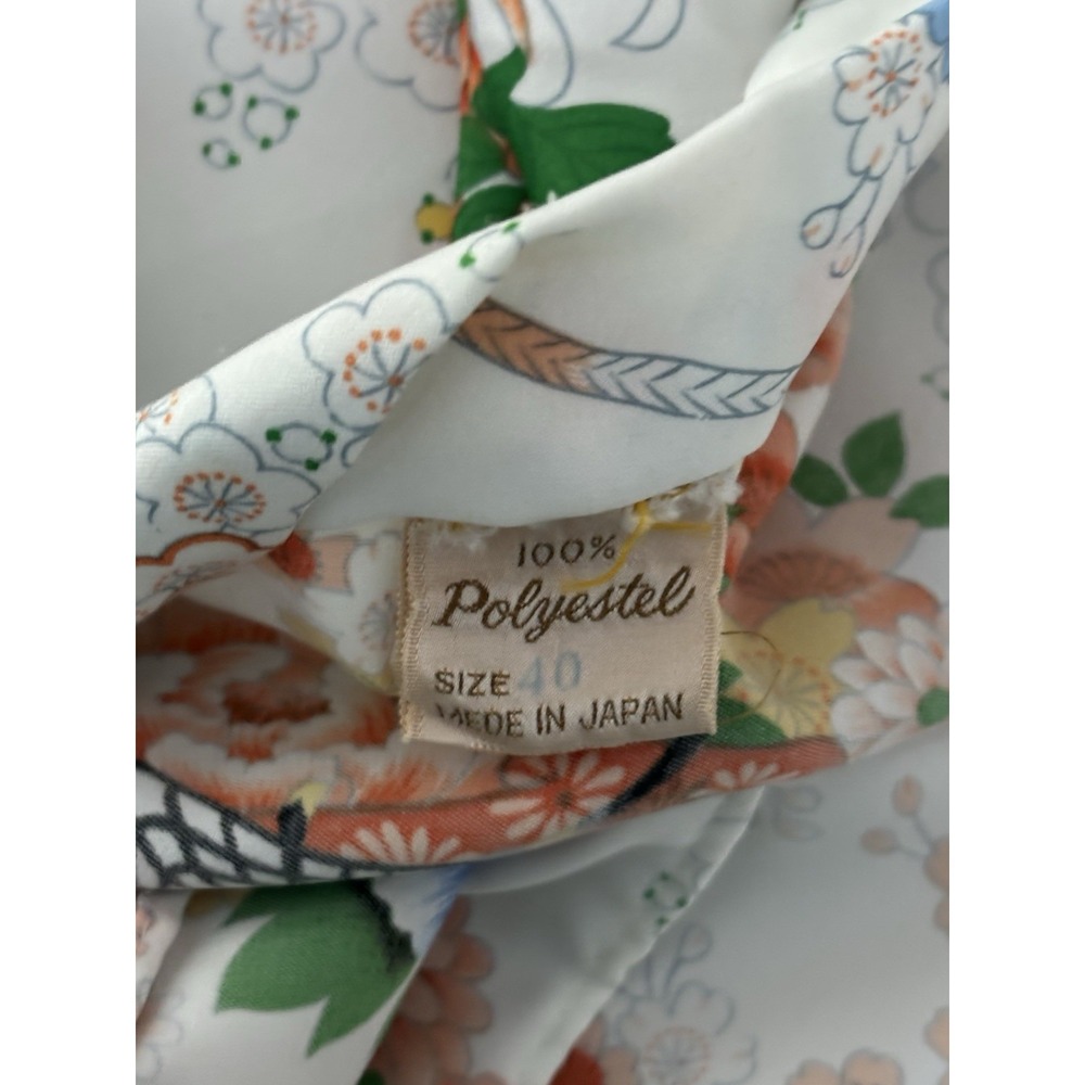 Vintage Kimono Floral Robe Japan Size 40 Mint Condition - Picture 5 of 12
